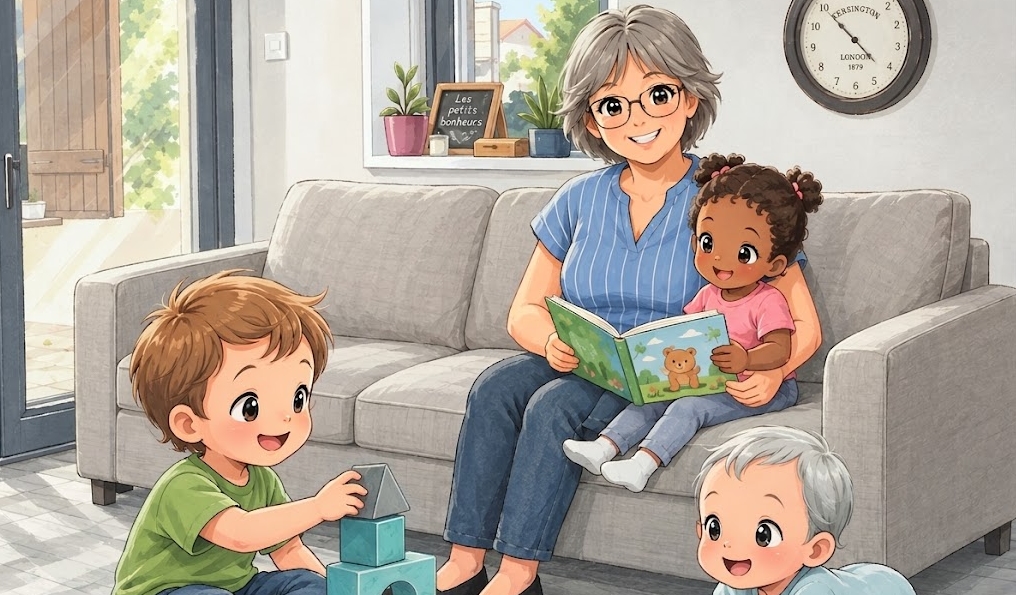 partage un moment de jeu avec les enfants